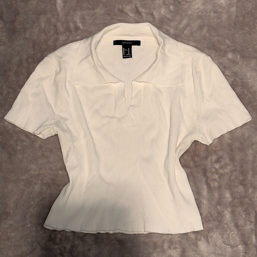 White collared shirt